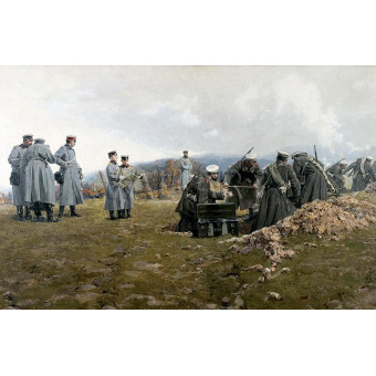 РЕПРОДУКЦИИ НА КАРТИНИ Сцена от Балканската война (1914)